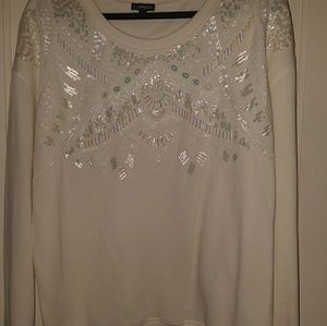 NWOT Express Bedazzled Sweatshirt